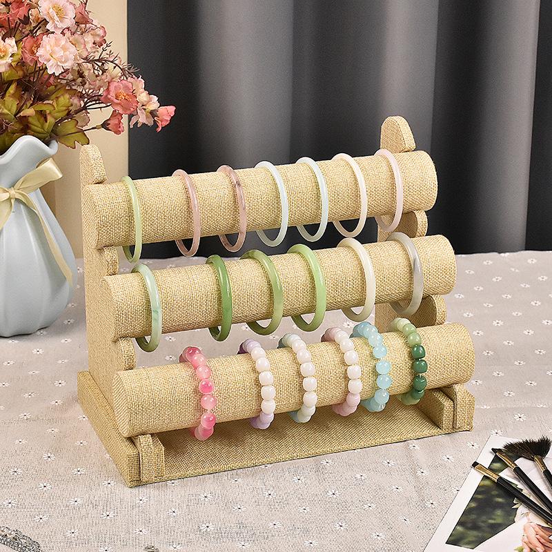 Подставка для демонстрации браслетов и часов из фланели для ювелирных лавок