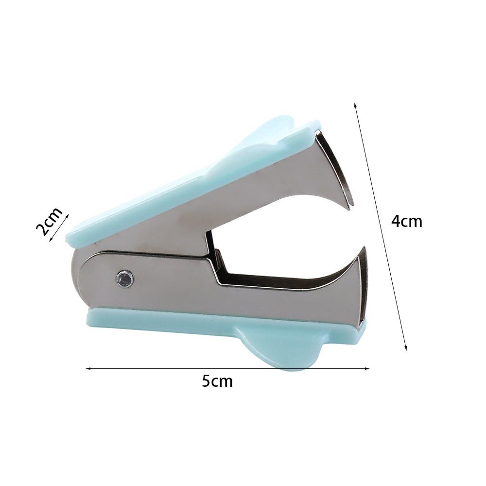 Macaron Color Staple Extractor Multifuntional Staples Puller Mini Staples Remover Stationery