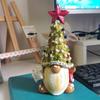 Gnome Christmas Tree Light Resin Lighted Faceless Old Man Figurines Portable Tabletop Ornament Festive Gift for Family Friends