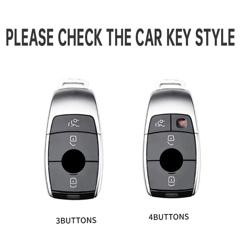 VDPPW1 Hot 2025 3/4 Buttons for Mercedes Benz A C E S G Class GLC CLE CLA GLS AMG W205 W213 W222 Carbon Fiber Car Key Case Cover Shell