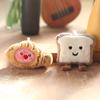 Cute Cute Cheese Toast Small Bread Pendant Plush Toy Doll Little Mouse Bag Hanging Keychain