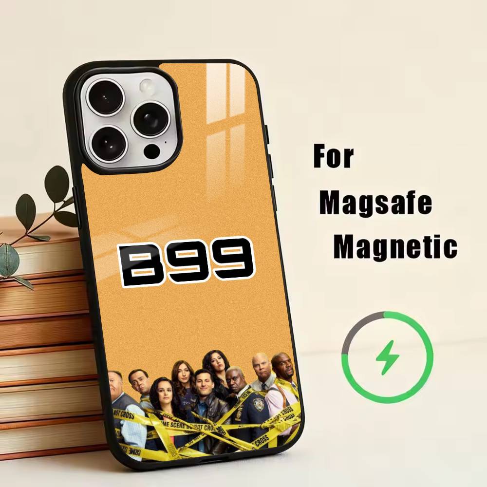 B-Brooklyn Nine 99 Phone Case For iPhone17,16,15,14,13,12,11 Plus,Pro Magnetic with Magsafe Wireless Charging