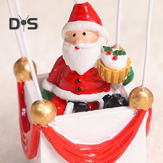 Рождественские украшения на воздушном шаре, Санта/Олень/Снеговик, статуя на воздушном шаре и парашюте, украшение для дерева на праздник