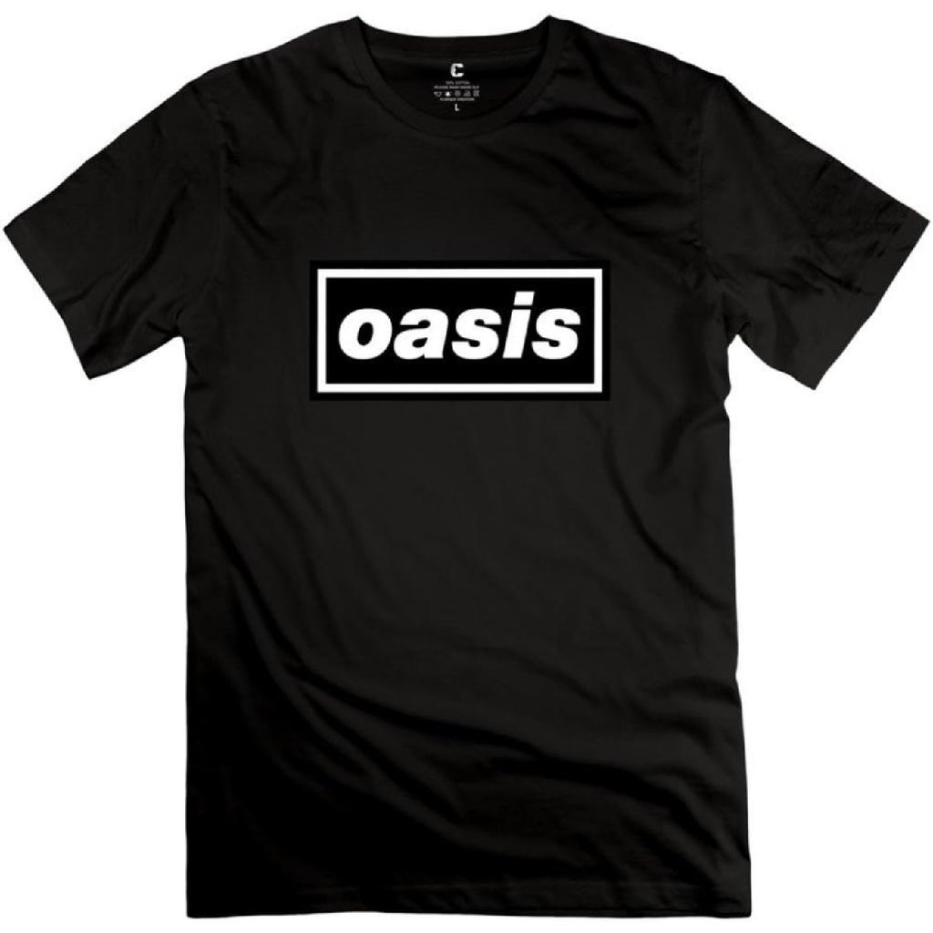 Мужская футболка с ретро-логотипом группы Oasis, короткий рукав, черная, размер США XXL