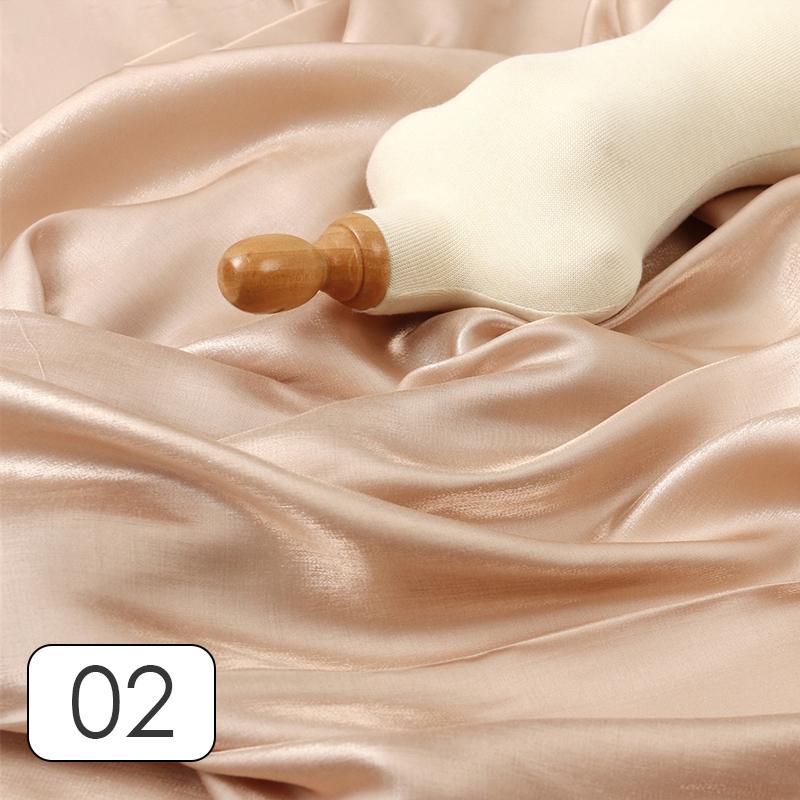 Цветная глазурь шелковый атлас градиентная ткань блестящая яркая шелковистая нежная атласная ткань для самостоятельного пошива свадебного платья рубашки материал