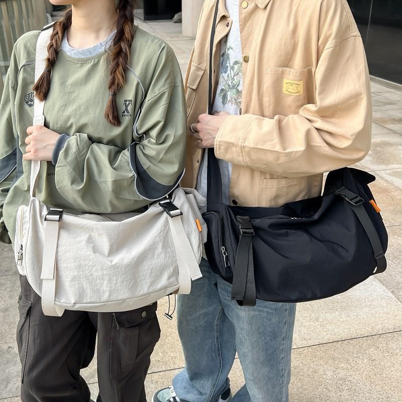 Lightweight Japanese Ins Functional Tooling Bag Trendy Men's Crossbody Bag Large Capacity Shoulder Bag Sports Fitness Bag Women's Backpack