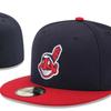 Бейсболка Cleveland Indians с вышивкой для защиты от солнца - Закрытый дизайн в тон для пар.