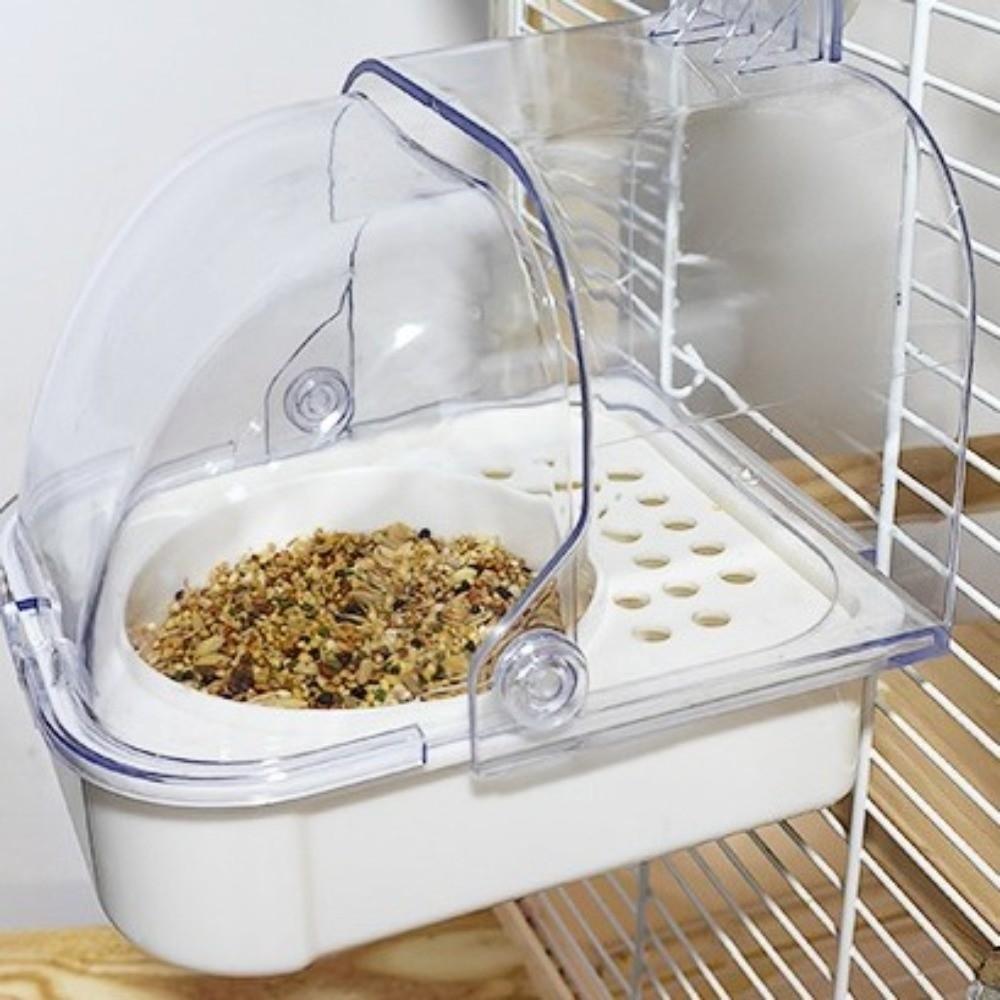 Detachable Bird Bath Cage Splash Proof Parrot Shower Box Parrot Bathing Pool Small Medium Birds