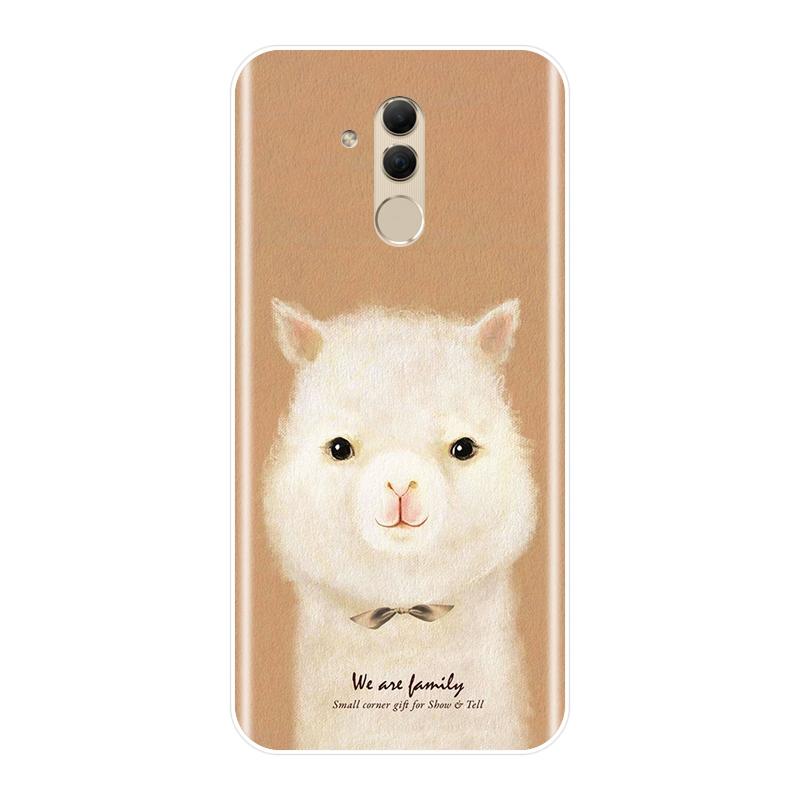 Силиконовый чехол для телефона для Huawei Mate 7 8 9 10 20 Lite Pink Pig Cat Bear Rabbit Alpaca Мягкая задняя крышка для Huawei Mate 9 10 20 Pro