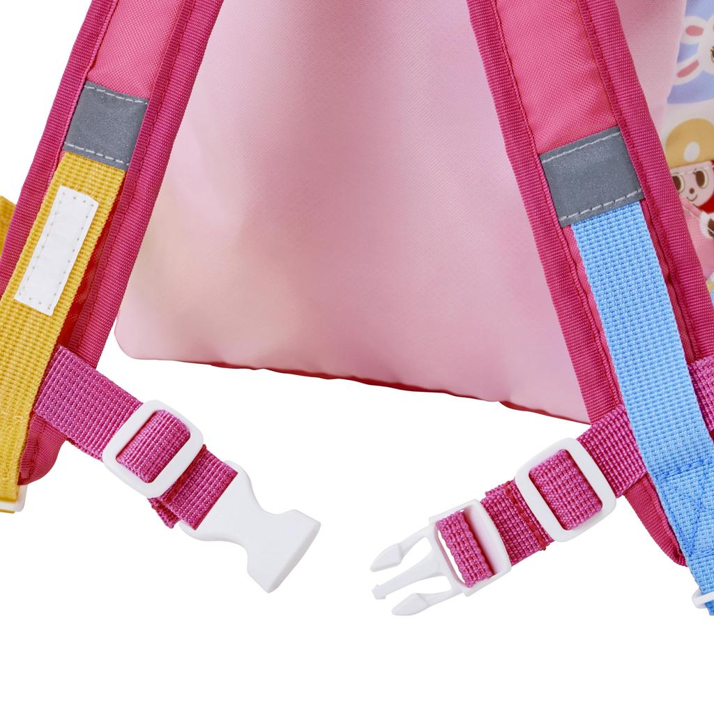 Rucksack Bag Bag Logo Bear Rabbit Boys Girls Kids Baby Children Going To Kindergarten S Pink [MIKI HOUSE] 10-8213-687 (6 Liters)
