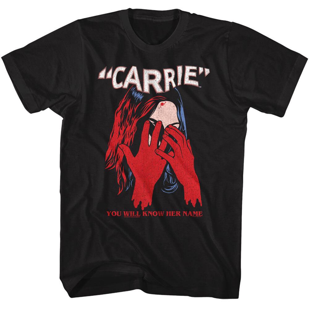 Carrie 1976 Horror Bloody Hands You Will Know Her Name Men's T Shirt