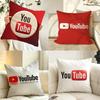 Platform YYouTube Cushion Cover Pillow Case Antidustmite Pillowcase Silky Short Plush Sofa Cushion Cover hot