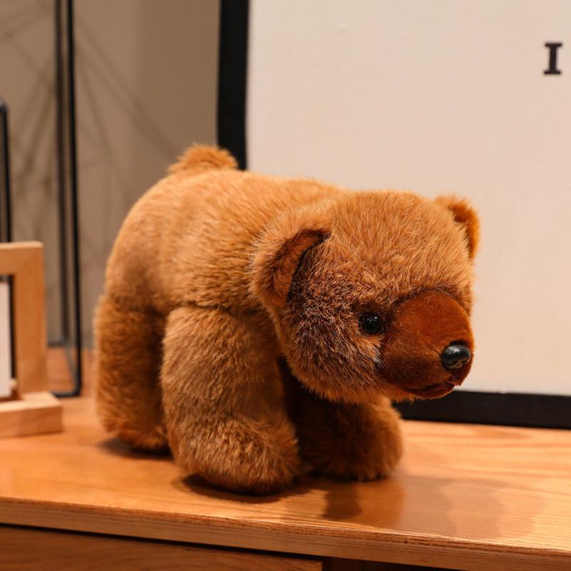 Плюшевый мультяшный медведь, мягкая игрушка с длинным ворсом для подарка детям