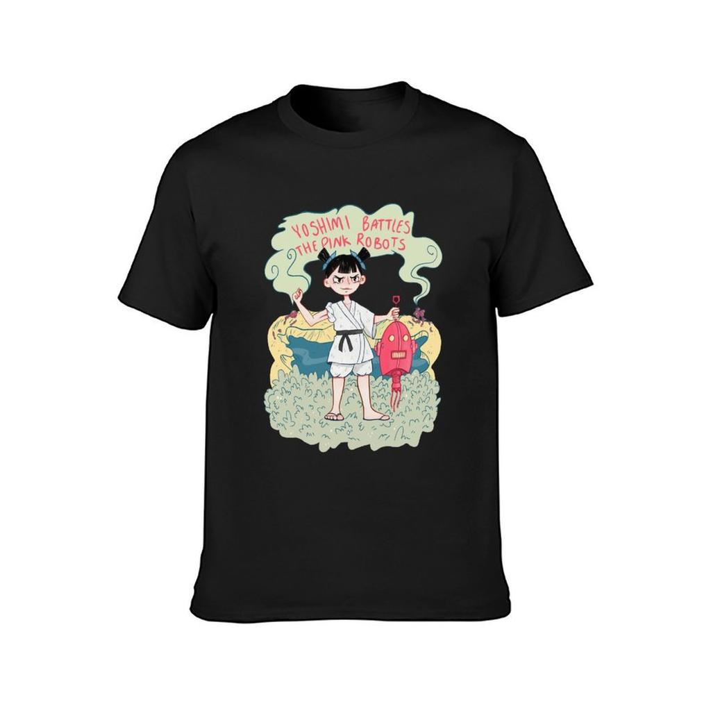 The Flaming Lips 'Yoshimi Battles The Pink Robots' Art T-Shirt funnys tees Men's t-shirts