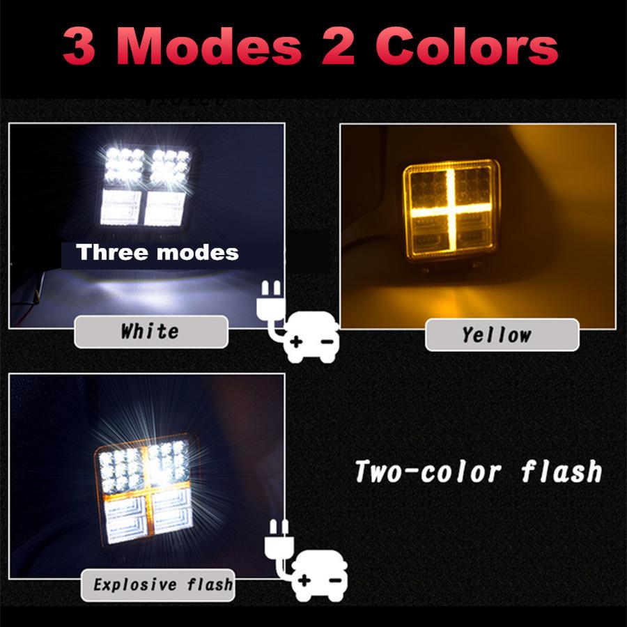 Светодиодный рабочий свет 354 Вт 4 дюйма Точечный Прожектор Световая панель Внедорожные аксессуары 4x4 Комбо 12 вольт Светодиодный прожектор для грузовика внедорожника лодки 3000K 6000K Лампы