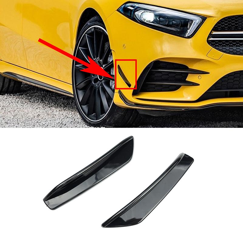 Для Mercedes Benz A Class W177 AMG A160 A180 A200 A250 A35 + передний бампер, противотуманные фары, боковые канарды, плавники, разветвители для губ, воздушная отделка
