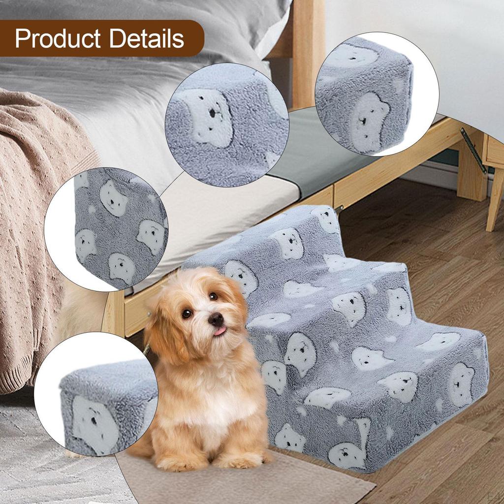 Лестница для собак Ступени Удобная Лестница для лазания питомцев для дивана, софы, высокой кровати