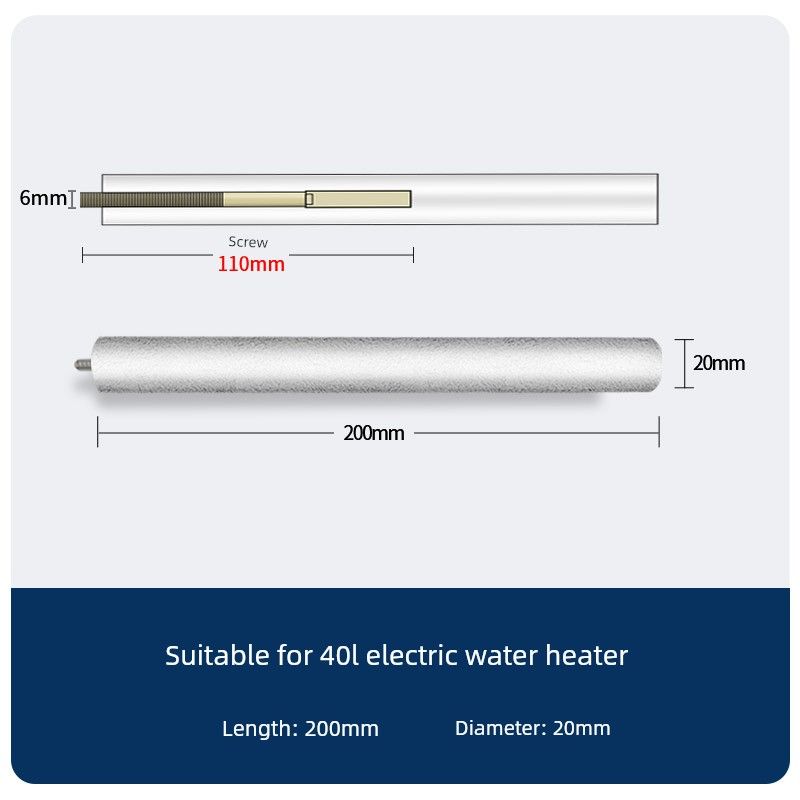 Applicable to Wanjiale Electric Water Heater Magnesium Bar 40/50/60/80L Sewage Outlet Accessories Casting Anode Rod