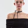 VINAJ Jenny Rose Ribbon Choker (Black)