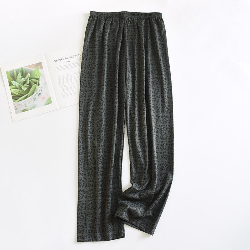 Мужские хлопковые пижамные штаны с двойными карманами 2024 года — легкие, повседневные, весна/осень