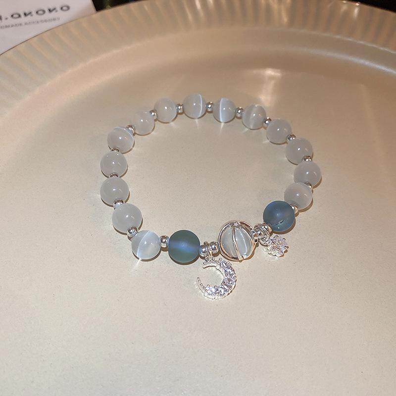 Браслет из стекла с бусинами из циркона и хрусталя, новый китайский ретро-браслет, модные универсальные украшения высокого класса для женщин