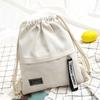 1PC New Fashion Canvas School Bags Drawstring Backpack Bag Portable Casual Backpack for Women Men Travel Backpack