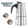 Stainless Steel Moka Coffee Maker Italian Coffee Maker 9 Cups Stovetop Espresso Machine for Gas or Electric Stove
