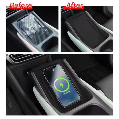 Для BYD SEAGULL/BYD Dolphin Mini Беспроводная зарядная панель для центральной консоли Противоскользящий коврик Автомобильные аксессуары