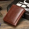 Leather Men's Wallet Rfid Anti-theft Wallet Short First Layer Cowhide Multi-card Men's Wallet Coin Purse