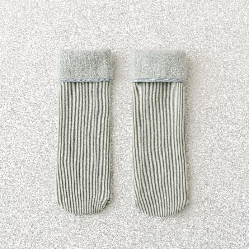 Детские зимние теплые носки для девочек, утепленные теплые носки, домашние напольные носки LXY