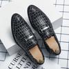 High End Banquet Men's Formal Shoes Pointed Loafers Men's Genuine Leather Shoes Groom's Wedding Shoes Non Slip Free Delivery