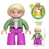 Compatible Large-Particle Building Block Minifigure Educational Toys for Early Childhood