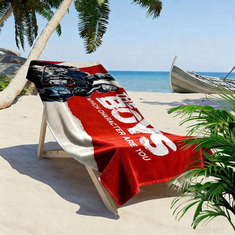Bendy and the Ink Machine Print Beach Towel, Large Soft Quick Dry Towel for Beach Camping Swimming