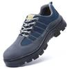 Labor Insurance Shoes Anti-smashing, Anti-piercing, Breathable and Lightweight Safety Shoelaces Steel Plate Work Shoes