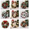 2024 Christmas Decorations Wreath Display Window Decoration Door Hanging Tengtiao Venue Decoration Christmas Wreath