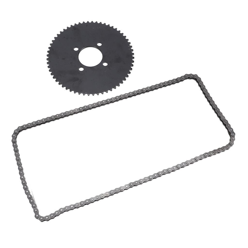 35 Цепь 60T Комплект задней звезды Стальной сплав Улучшенная производительность Высокая твердость для Мини-байка Картинг Дрифт-трицикла Квадроцикла ATV