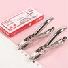 Metal Single-Hole Punch Heavy Duty Manual Paper Puncher for Binder Sheets School & Office Supplies Handheld Hole Maker