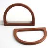 D Shape Wooden Purse Handles Replacement for Handcrafted Handbag DIY Bag