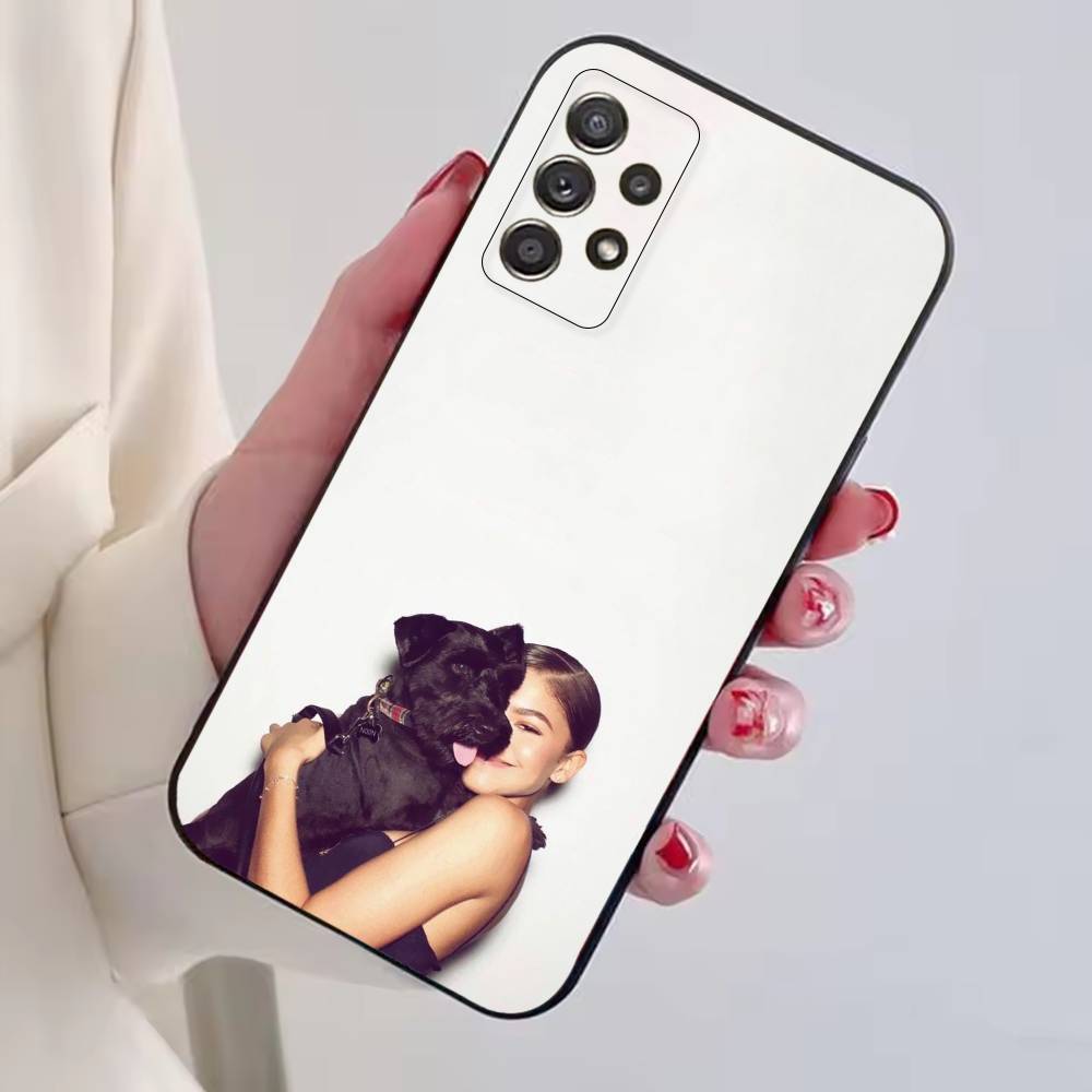Z-Zendaya Hot Actress Phone Case For Samsung S25,S24,S21,S22,S23,S30,Ultra,S20,Plus,Fe,Lite,Note,10,Black Cover