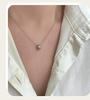 Серебряное стерлинговое кольцо 925 пробы с корейским клетчатым инкрустированным дизайном - Элегантное женское нишевое украшение, универсальное и модное