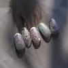 Hollow Out Spray Painted Star Butterfly Nail Stickers Transparent White Pentagram Wearing Nail Stickers Decorations