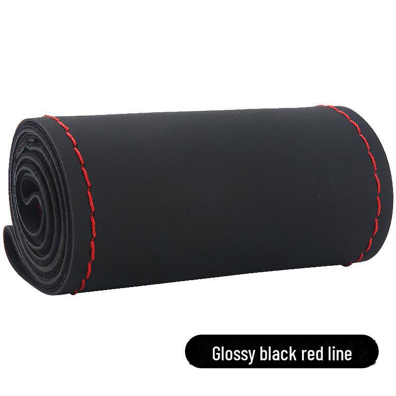 Высокоэластичный кожаный чехол на руль, сшитый вручную, универсальный, на все сезоны