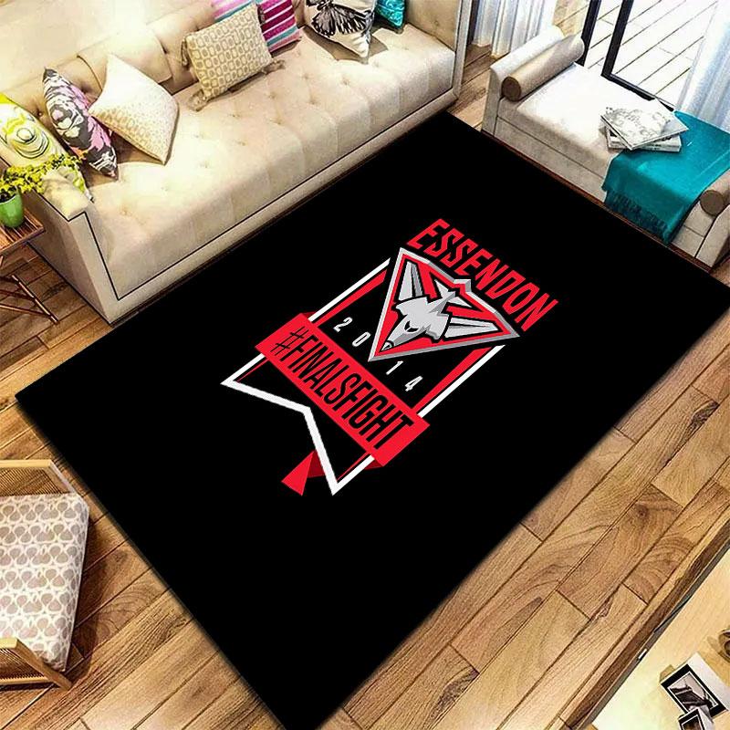 Essendon Football Club Carpet Rug for Living Room Bedroom Home Sofa Decoration,Kids play Non-slip Floor Mat