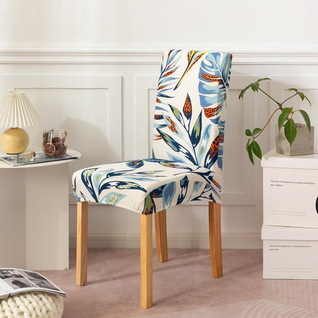 Чехлы для стульев Nordic Stretch, чехлы для стульев для столовой, спандекс, эластичные чехлы для офисных сидений, для ресторанов, банкетов, отелей, домашнего декора