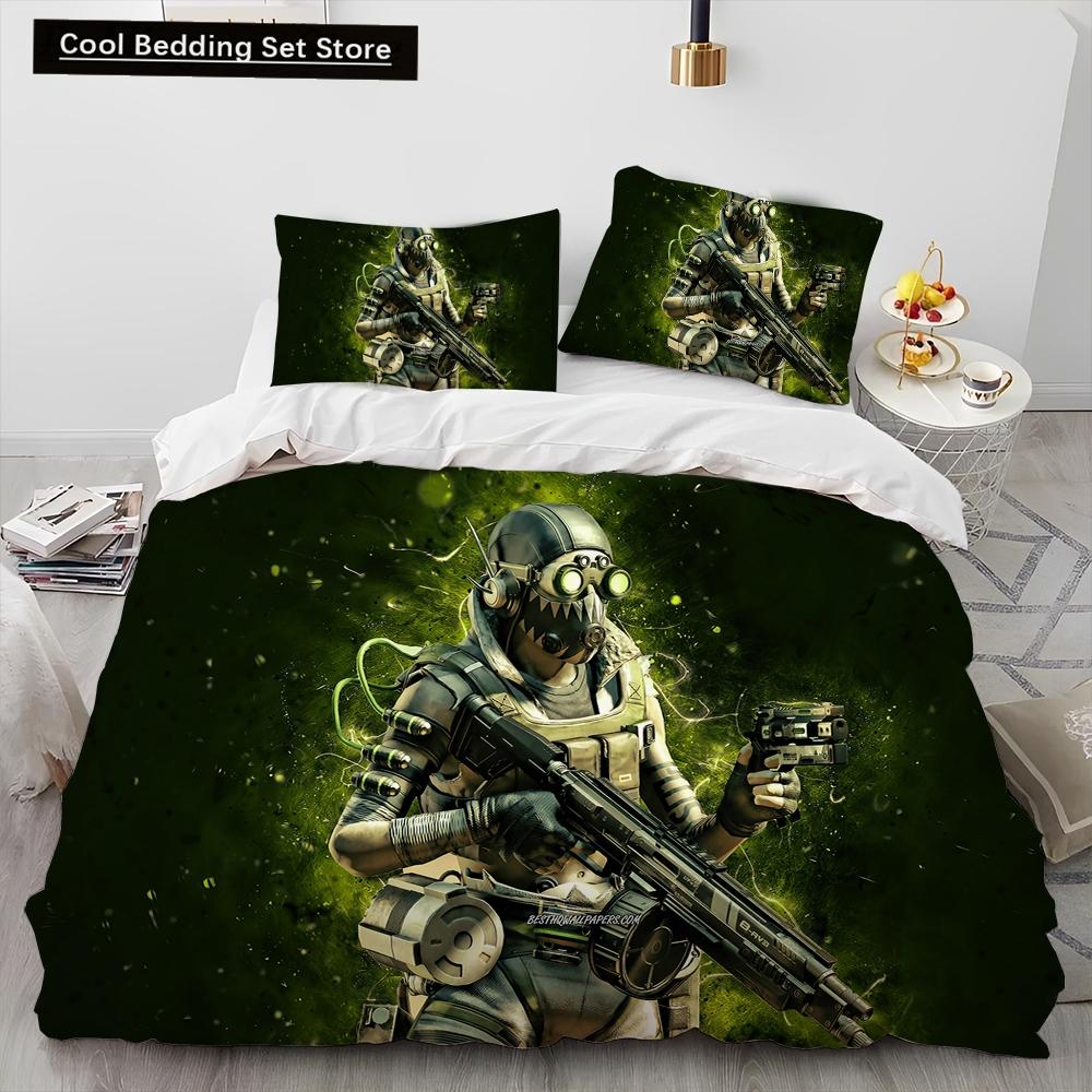 A-Apex Legends Game Gamer Cartoon Comforter Постельный комплект, пододеяльник, постельный комплект, пододеяльник, наволочка, комплект постельного белья размера «king-size»