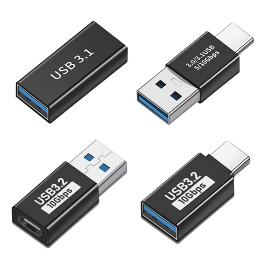 USB 3.1 на Type-C Адаптер Поддерживает Передачу Данных 10 Гбит/с и Зарядку для Смартфонов, Планшетов и Других Устройств