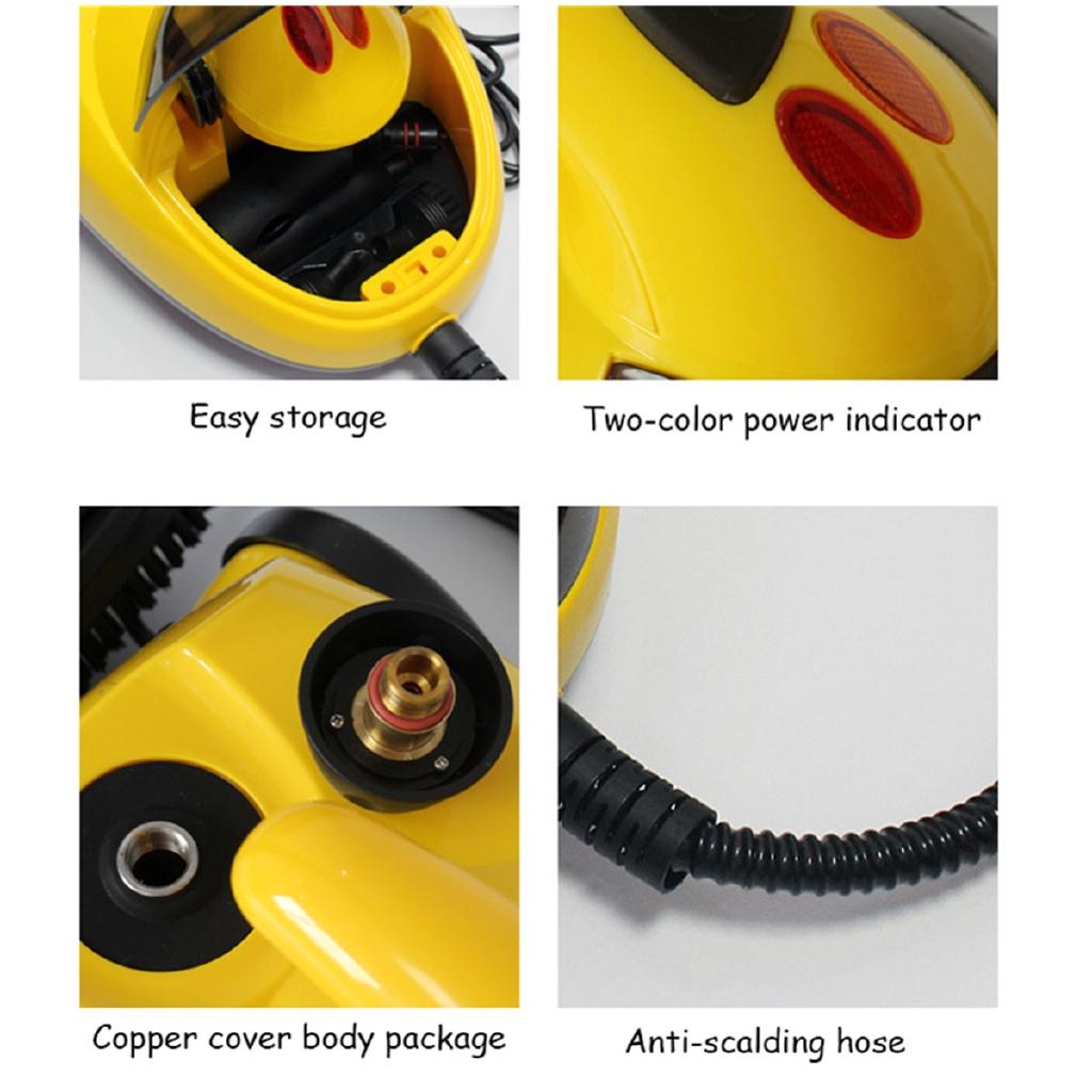 13in1 Паровая машина для чистки ковров высокого давления 220 В 1800 Вт Бар 360 Колесо для чистой ванной комнаты автомобиля