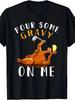 Men's "Pour Some Gravy On Me" Thanksgiving T-Shirt - Funny Turkey Graphic, Casual Cotton, Short Sleeve