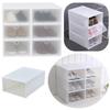 Plastic Drawer Shoe Cabinet Organizer Container Box 6 Pieces