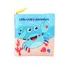 Three-Dimensional Baby Cloth Book Early Education Cognitive Toy 4 Pages 8 Sides English Palm Book Animal Baby Cloth Book
